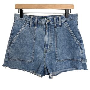 Wild Fable 10 Raw Hem Shorts Denim Highest Hi-Rise Trendy Grunge Details Casual
